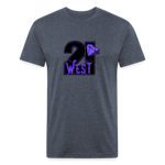 21 West fitted Cotton/Poly T-Shirt by Next Level - heather navy