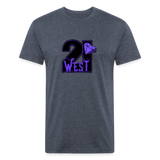 21 West fitted Cotton/Poly T-Shirt by Next Level - heather navy