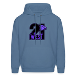 21 West Men's Hoodie - denim blue