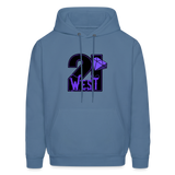 21 West Men's Hoodie - denim blue