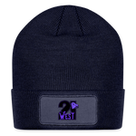 21 West Patch Beanie - navy