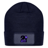 21 West Patch Beanie - navy