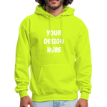 Men's Hoodie - safety green