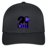 21 West Flexfit Fitted Baseball Cap - charcoal