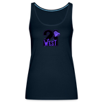 21 West Women’s Premium Tank Top - deep navy