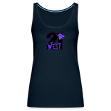 21 West Women’s Premium Tank Top - deep navy