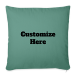 Throw Pillow Cover 18” x 18” - cypress green