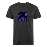 21 West fitted Cotton/Poly T-Shirt by Next Level - heather black