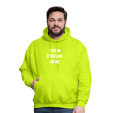 Men's Hoodie - safety green