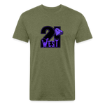 21 West fitted Cotton/Poly T-Shirt by Next Level - heather military green