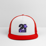 21 West Trucker Hat - white/red