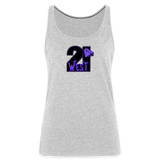 21 West Women’s Premium Tank Top - heather gray