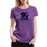 21 West Women’s Premium T-Shirt - purple