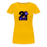 21 West Women’s Premium T-Shirt - sun yellow