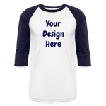 Baseball T-Shirt - white/navy
