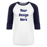 Baseball T-Shirt - white/navy