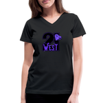 21 West Women's V-Neck T-Shirt - black