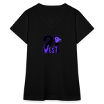 21 West Women's V-Neck T-Shirt - black