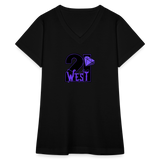 21 West Women's V-Neck T-Shirt - black