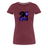 21 West Women’s Premium T-Shirt - heather burgundy