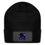 21 West Patch Beanie - black