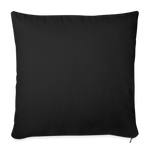 Throw Pillow Cover 18” x 18” - black