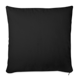 Throw Pillow Cover 18” x 18” - black