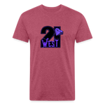 21 West fitted Cotton/Poly T-Shirt by Next Level - heather burgundy