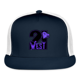 21 West Trucker Hat - navy/white