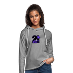 21 West Unisex Lightweight Terry Hoodie - heather gray