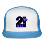 21 West Trucker Hat - white/blue