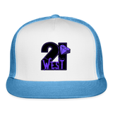 21 West Trucker Hat - white/blue