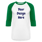 Baseball T-Shirt - white/kelly green