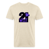 21 West fitted Cotton/Poly T-Shirt by Next Level - heather cream