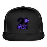 21 West Trucker Hat - black/black