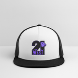 21 West Trucker Hat - white/black