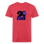 21 West fitted Cotton/Poly T-Shirt by Next Level - heather red