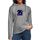 21 West Unisex Lightweight Terry Hoodie - heather gray