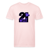 21 West fitted Cotton/Poly T-Shirt by Next Level - blush pink 