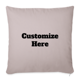 Throw Pillow Cover 18” x 18” - light taupe