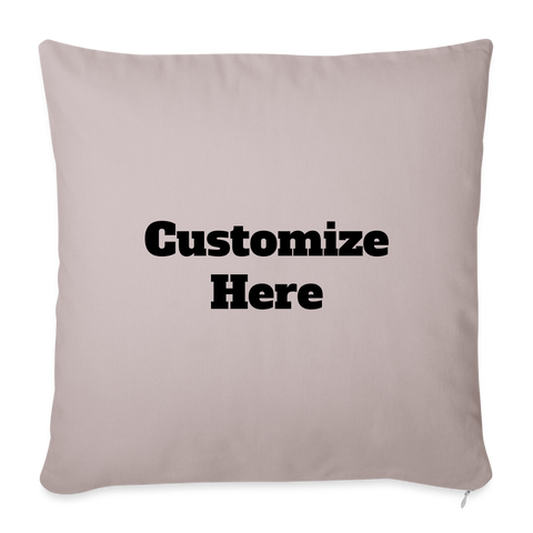 Throw Pillow Cover 18” x 18” - light taupe