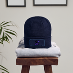 21 West Patch Beanie - navy