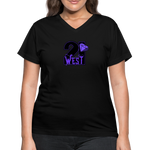 21 West Women's V-Neck T-Shirt - black