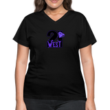 21 West Women's V-Neck T-Shirt - black