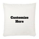 Throw Pillow Cover 18” x 18” - natural white