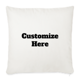 Throw Pillow Cover 18” x 18” - natural white