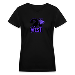 21 West Women's V-Neck T-Shirt - black