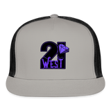 21 West Trucker Hat - gray/black