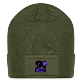 21 West Patch Beanie - olive