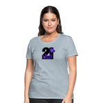 21 West Women’s Premium T-Shirt - heather ice blue